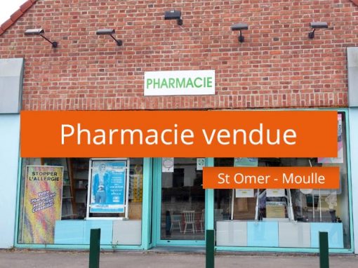 Pharmacie vendue à Moulle – St Omer