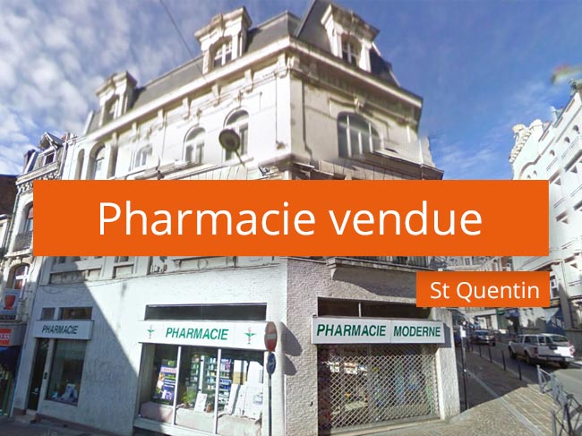 Pharmacie vendue à St Quentin