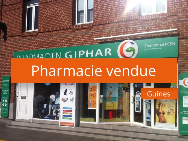 Pharmacie vendue axe Lille Béthune