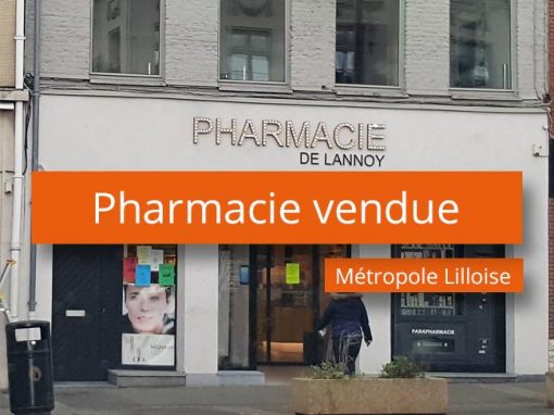 Pharmacie vendue métropole Lilloise