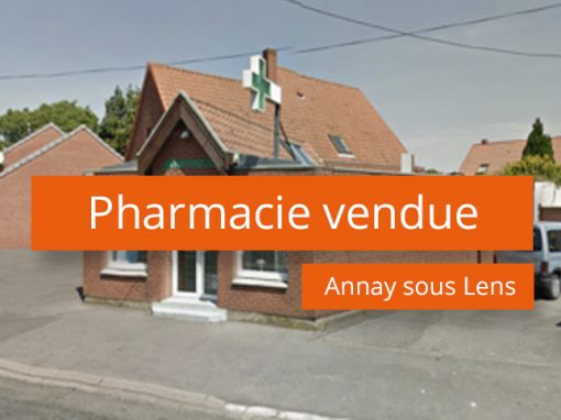 Pharmacie vendue à Annay sous Lens