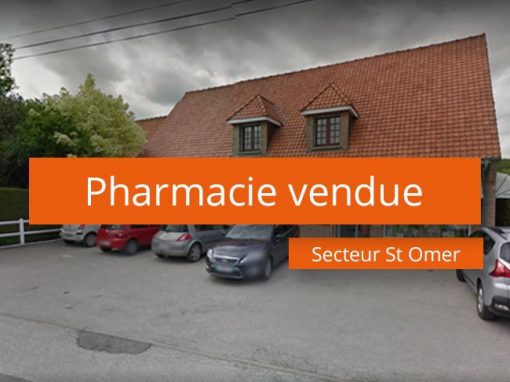 Pharmacie vendue secteur St-Omer
