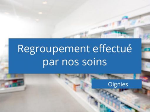 Regroupement de pharmacies à Oignies