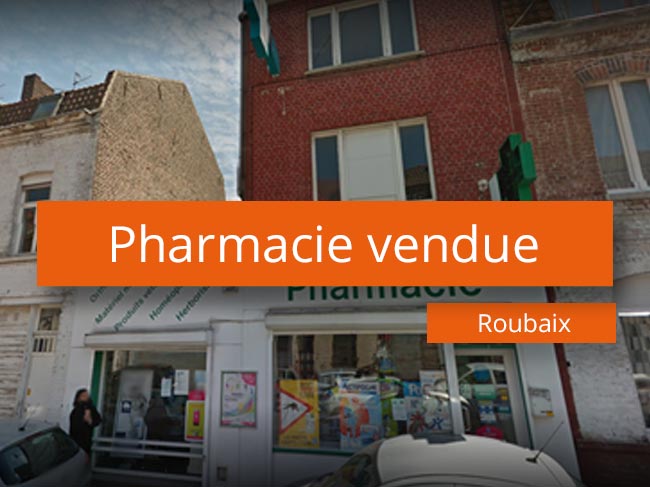 pharmacie à vendre métropole Lilloise